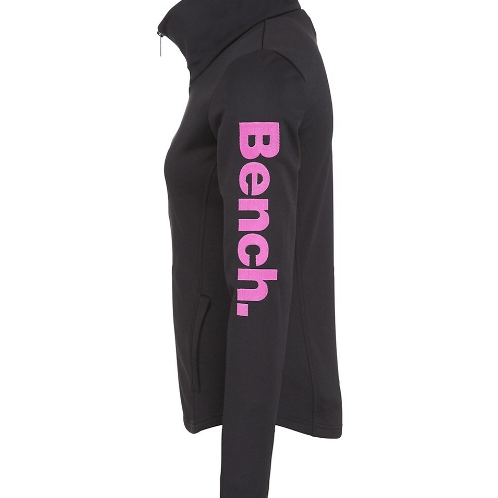 Bench womens black pink ramano II zip up. Large.
